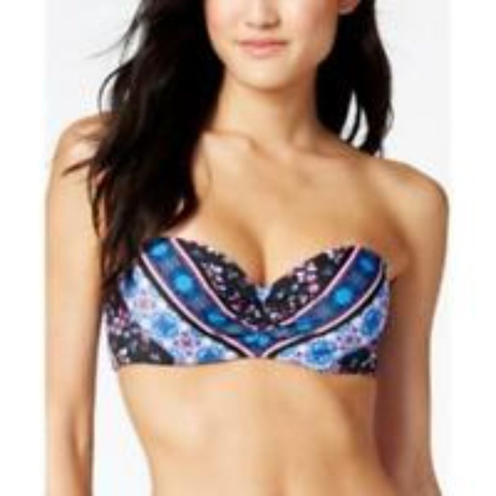 Bra Sized Underwire Convertible Bandeau Bikini Top